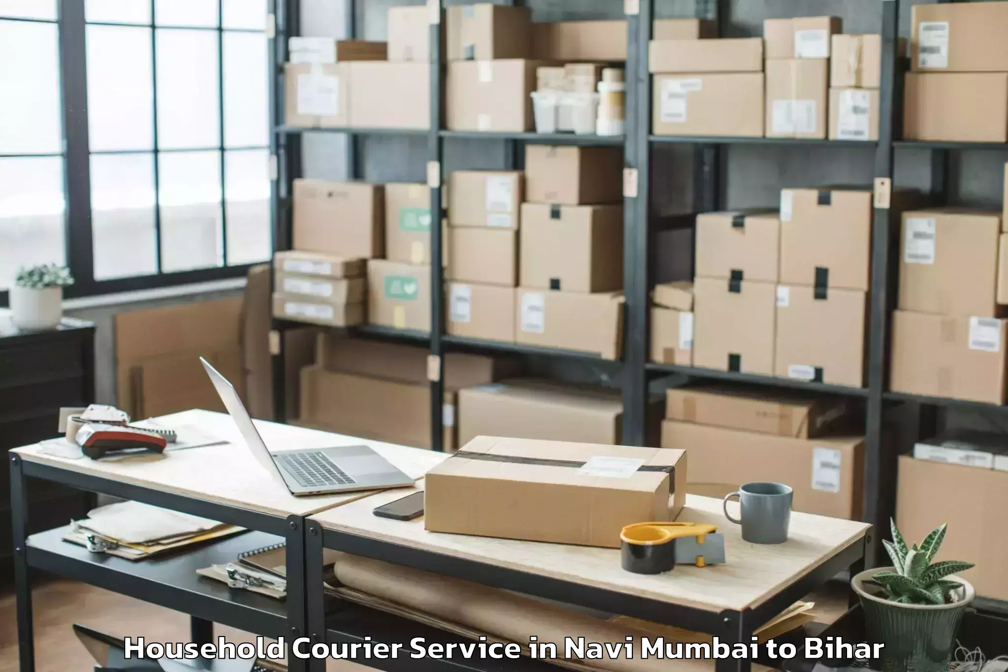 Top Navi Mumbai to Warisaliganj Household Courier Available